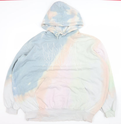 Mens UK Size S Weekday Multicoloured Pullover Hoodie