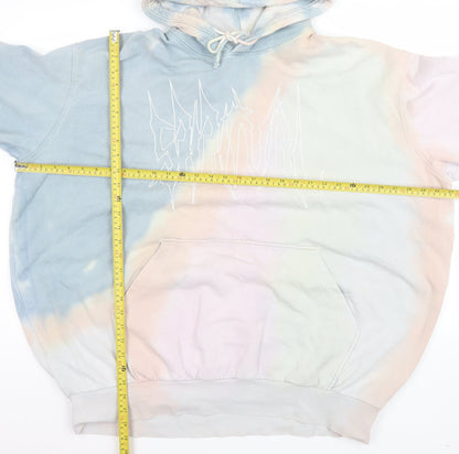 Mens UK Size S Weekday Multicoloured Pullover Hoodie