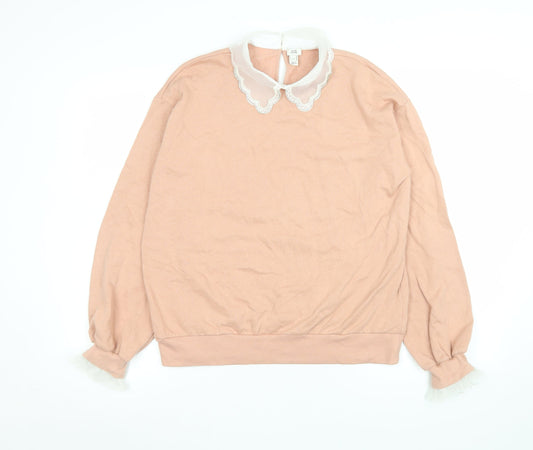 Womens UK Size XS River Island Pink Basic Blouse