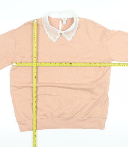 Womens UK Size XS River Island Pink Basic Blouse
