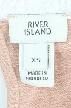 Womens UK Size XS River Island Pink Basic Blouse
