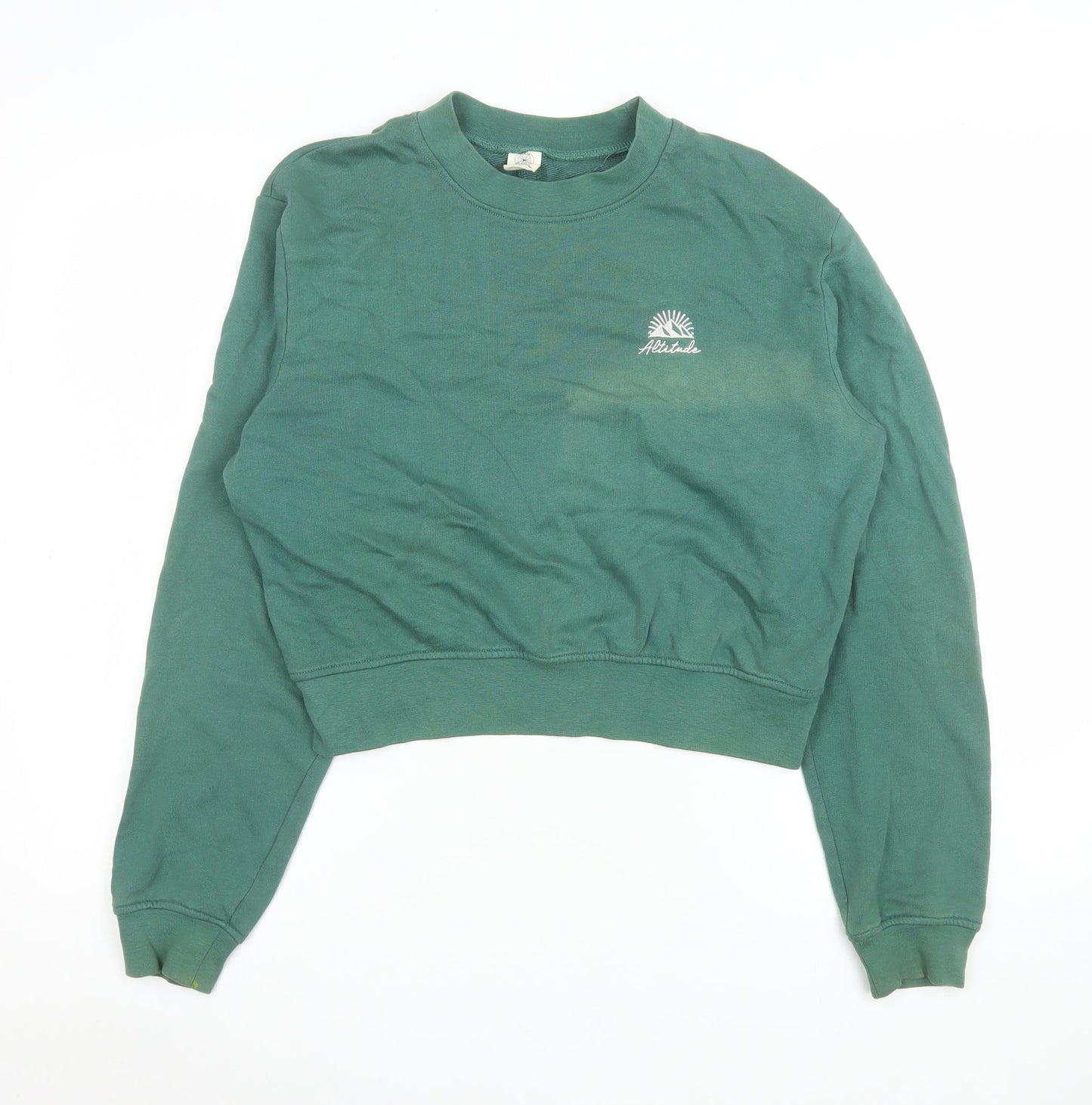 Womens UK Size S Urban Outfitters Green Pullover Sweatshirt