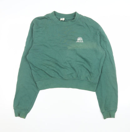 Womens UK Size S Urban Outfitters Green Pullover Sweatshirt