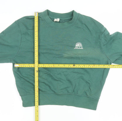 Womens UK Size S Urban Outfitters Green Pullover Sweatshirt