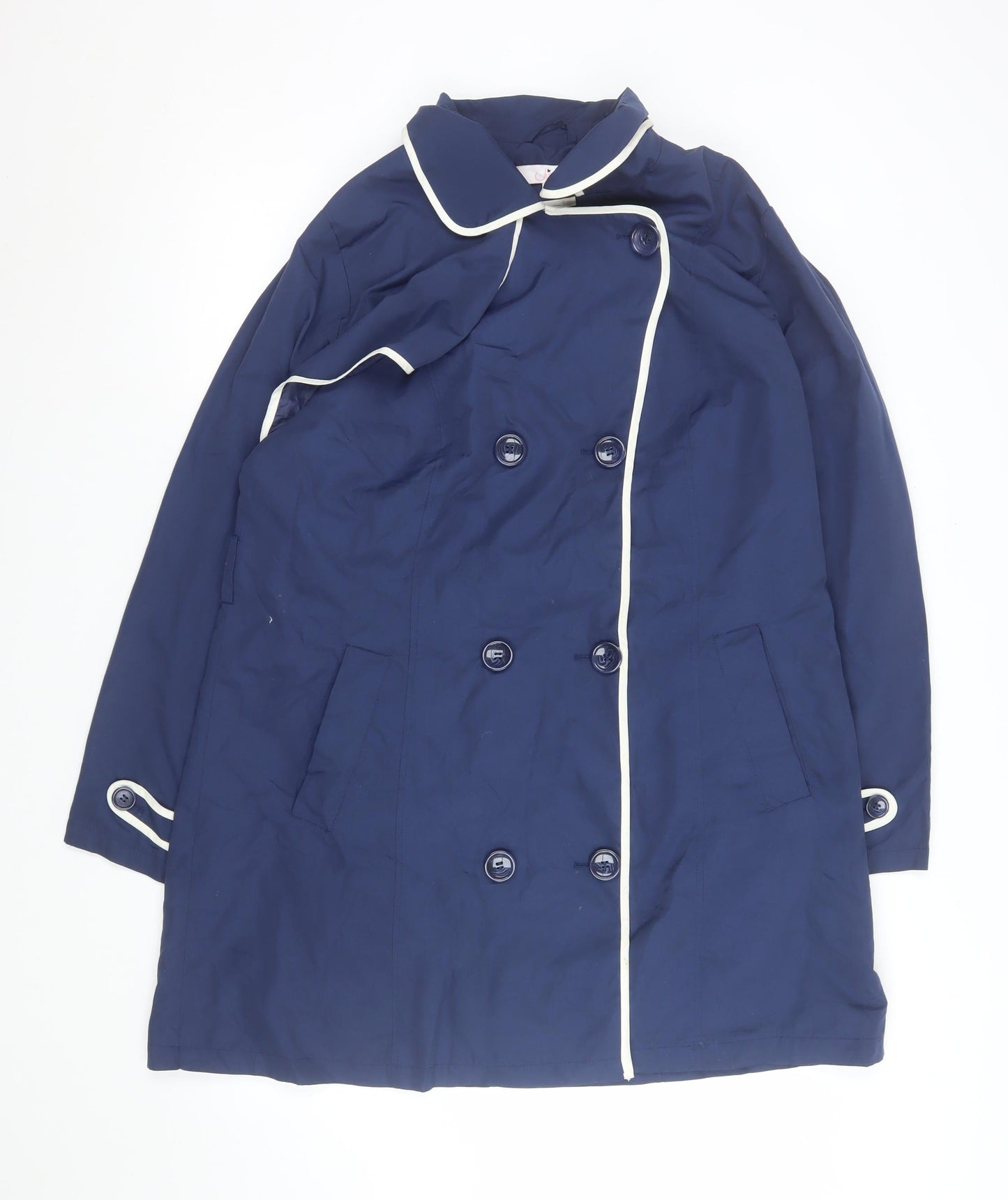 Womens UK Size 16 Julipa Blue Trench Coat