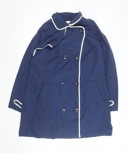 Womens UK Size 16 Julipa Blue Trench Coat