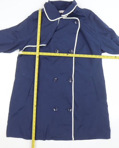 Womens UK Size 16 Julipa Blue Trench Coat