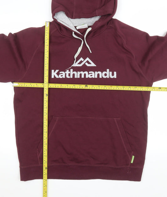 Womens UK Size L Kathmandu Red Pullover Hoodie