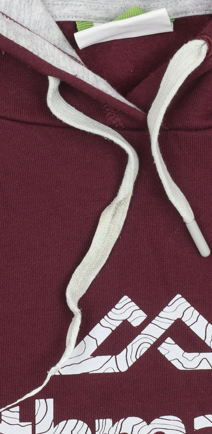 Womens UK Size L Kathmandu Red Pullover Hoodie