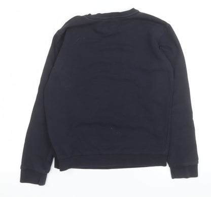 Emporio Armani Boys Black Logo Crew Neck Sweatshirt 14 Years
