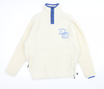 Mens UK Size XS ASOS DESIGN Ivory Pullover Sweatshirt