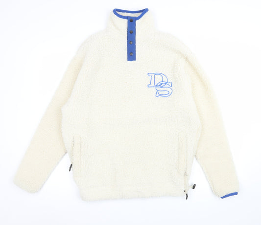 Mens UK Size XS ASOS DESIGN Ivory Pullover Sweatshirt
