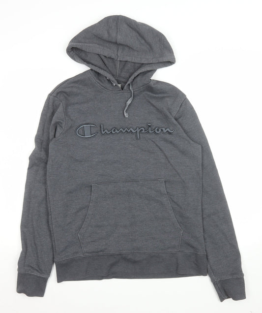 Mens UK Size S Champion Grey Pullover Hoodie