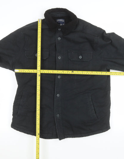 Mens UK Size M Tokyo Laundry Black Basic Jacket