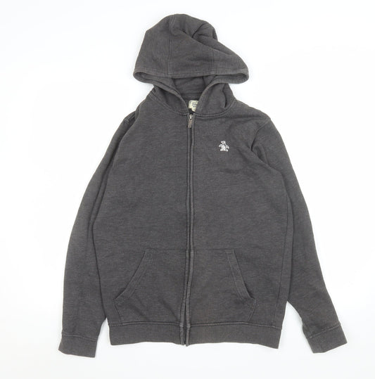 Boys UK Size 14-15 Years Penguin by Munsingwear Grey Basic Jacket