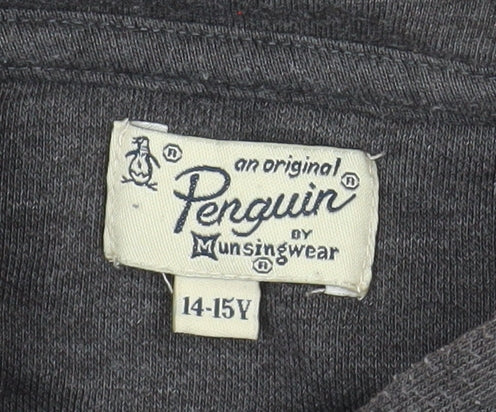 Boys UK Size 14-15 Years Penguin by Munsingwear Grey Basic Jacket