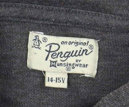 Boys UK Size 14-15 Years Penguin by Munsingwear Grey Basic Jacket
