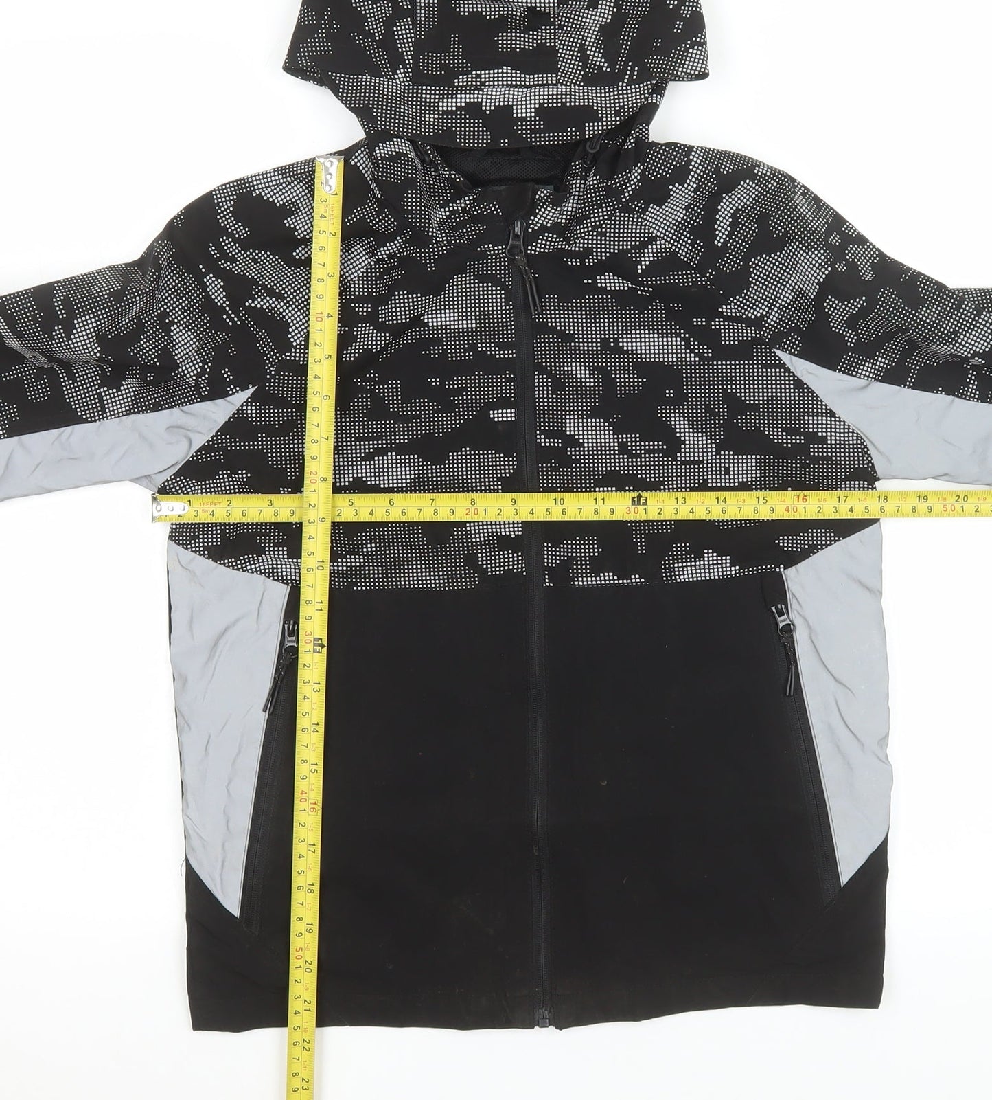 Boys UK Size 10-11 Years George Black Windbreaker Coat