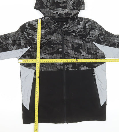Boys UK Size 10-11 Years George Black Windbreaker Coat