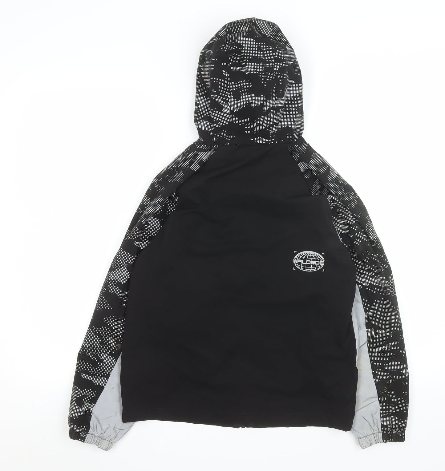 Boys UK Size 10-11 Years George Black Windbreaker Coat
