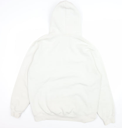 Womens UK Size 16 Zara White Pullover Hoodie