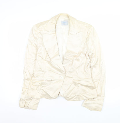 Womens UK Size 14 Oasis Regular Ivory Blazer