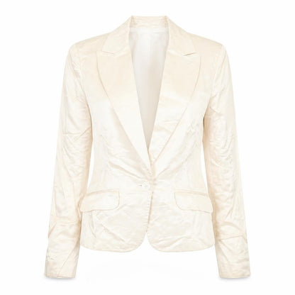 Womens UK Size 14 Oasis Regular Ivory Blazer