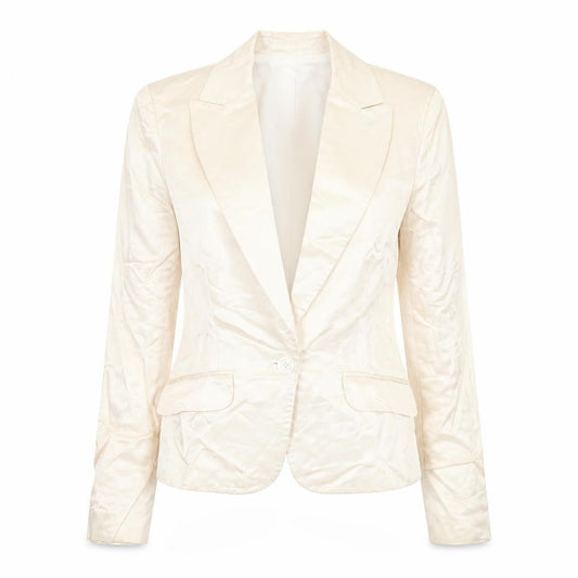 Womens UK Size 14 Oasis Regular Ivory Blazer