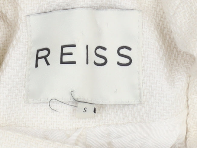 Womens UK Size S Reiss Ivory Overcoat