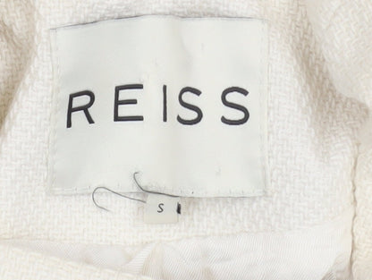Womens UK Size S Reiss Ivory Overcoat