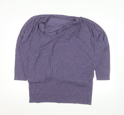 Womens UK Size XL Gallery Purple Tunic Blouse