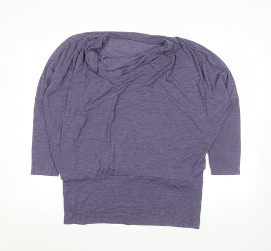 Womens UK Size XL Gallery Purple Tunic Blouse