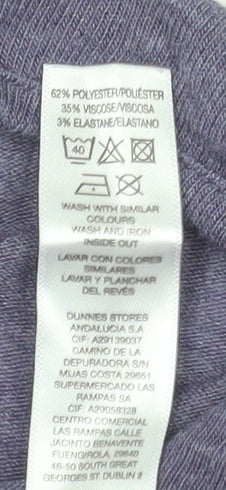 Womens UK Size XL Gallery Purple Tunic Blouse