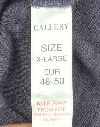 Womens UK Size XL Gallery Purple Tunic Blouse
