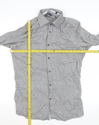Mens UK Collar Size 16.5 NEXT Smart Grey  Dress Shirt