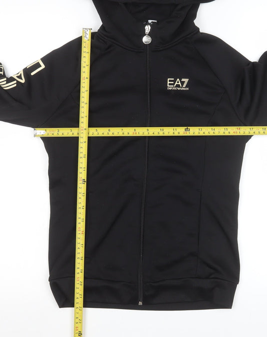 Boys UK Size 10 Years Emporio Armani Black Track Jacket
