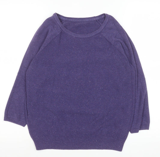 Womens UK Size 8 Marks and Spencer Purple Basic Blouse