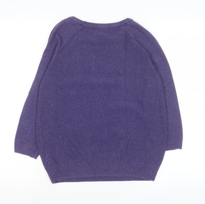Womens UK Size 8 Marks and Spencer Purple Basic Blouse