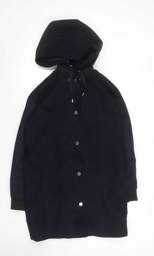 Unisex Adults UK Size 34 Topshop Blue Parka Coat