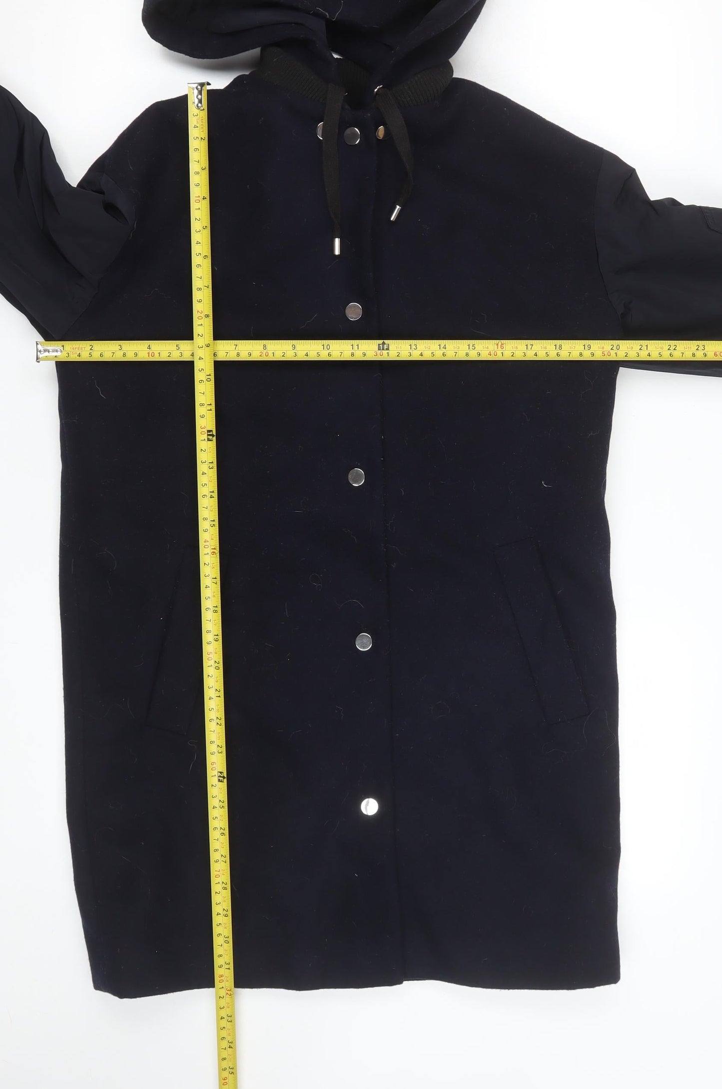 Unisex Adults UK Size 34 Topshop Blue Parka Coat