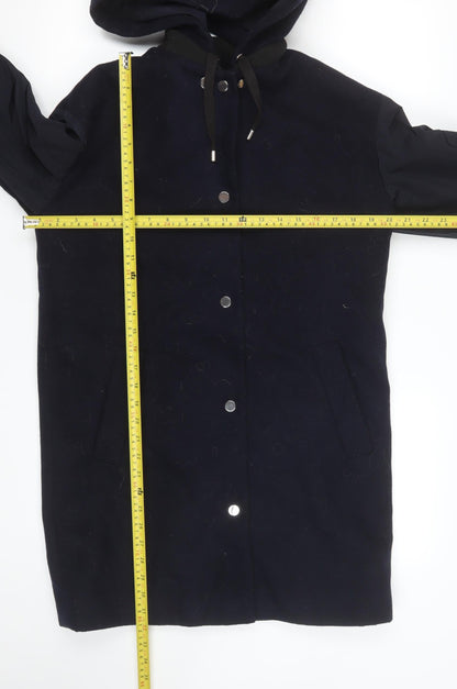 Unisex Adults UK Size 34 Topshop Blue Parka Coat