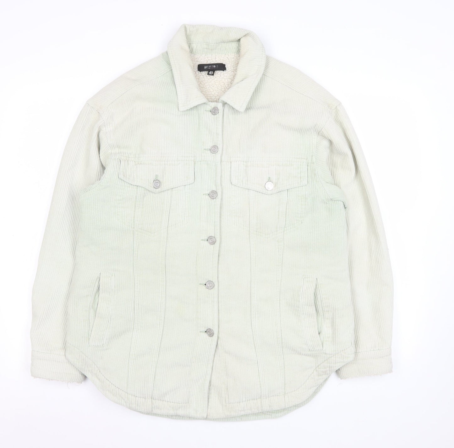 Womens UK Size 6 Missguided Beige Basic Jacket