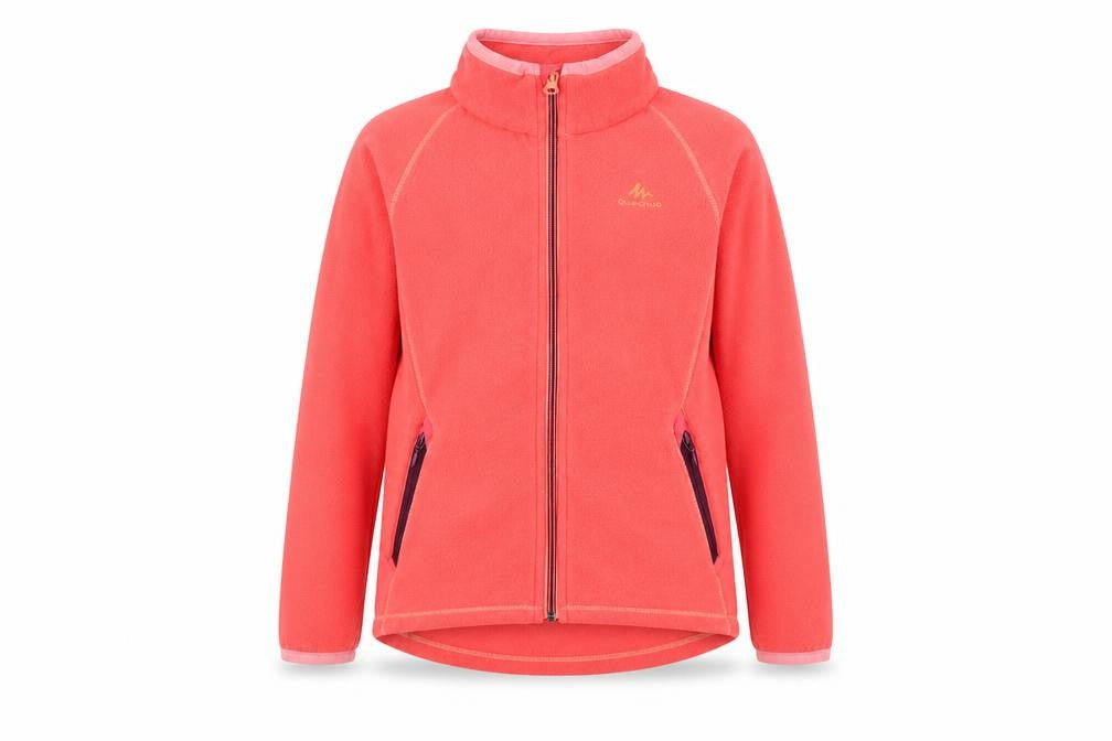 Girls UK Size 8 Years Quechua Pink Basic Jacket