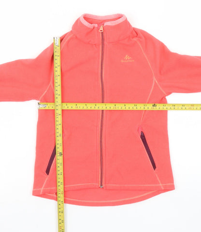 Girls UK Size 8 Years Quechua Pink Basic Jacket