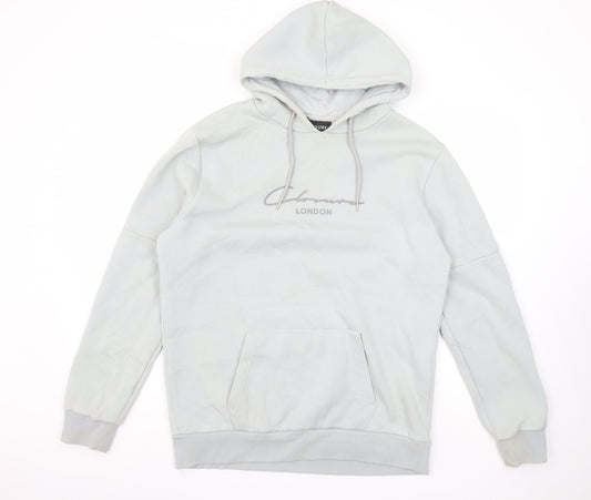 Mens UK Size L Closure London Grey Pullover Hoodie