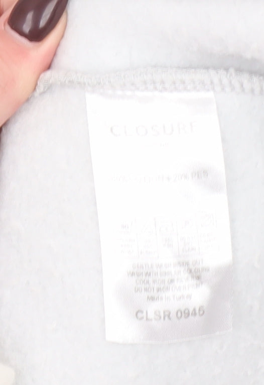 Mens UK Size L Closure London Grey Pullover Hoodie