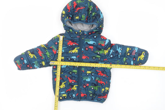 Boys UK Size 12-18 Months Marks and Spencer Multicoloured Puffer Jacket