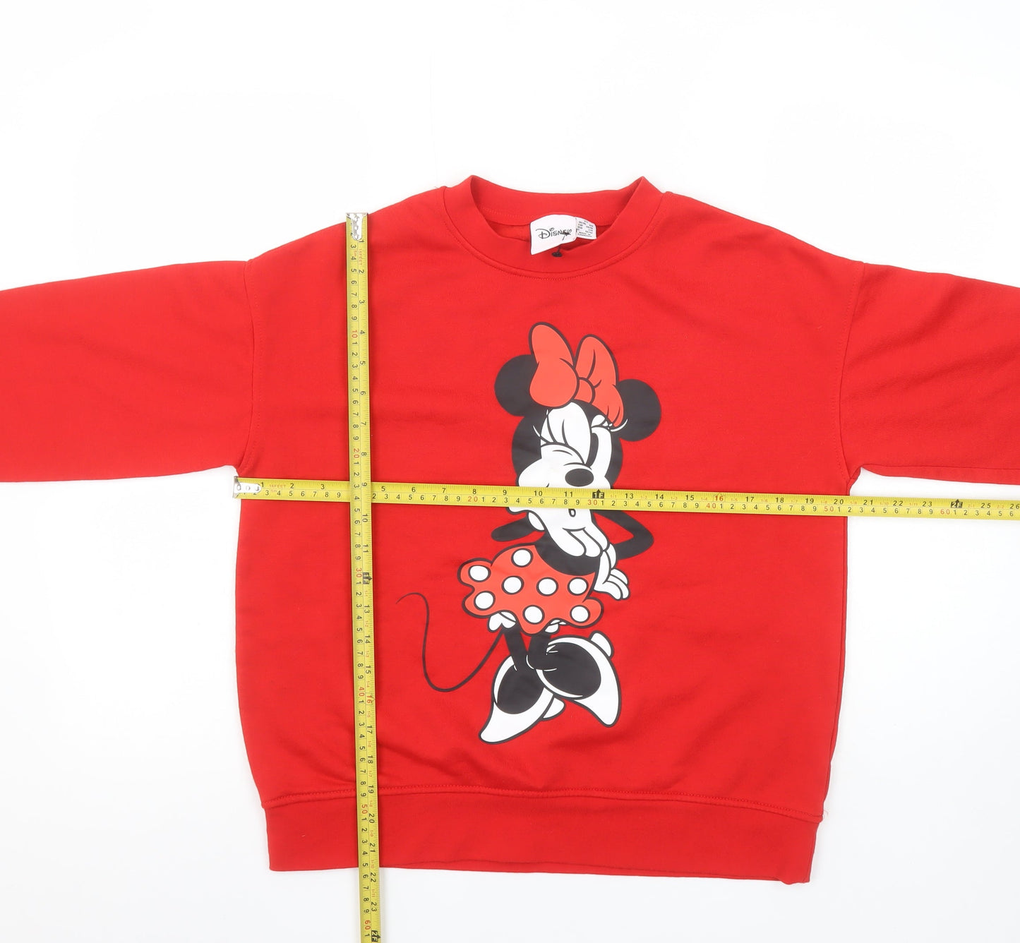 Womens UK Size XS Disney Red Pullover Sweatshirt