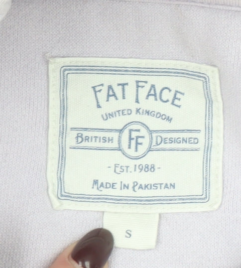 Womens UK Size S FatFace Purple Pullover Hoodie