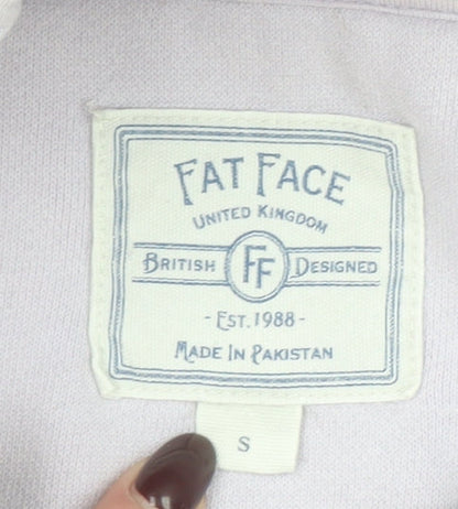 Womens UK Size S FatFace Purple Pullover Hoodie